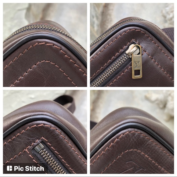 💯Authentic Louis Vuitton Sioux Utah Brown Waist Body Bag - Unisex ❤️VERY RARE❤️ - Picture 13 of 16